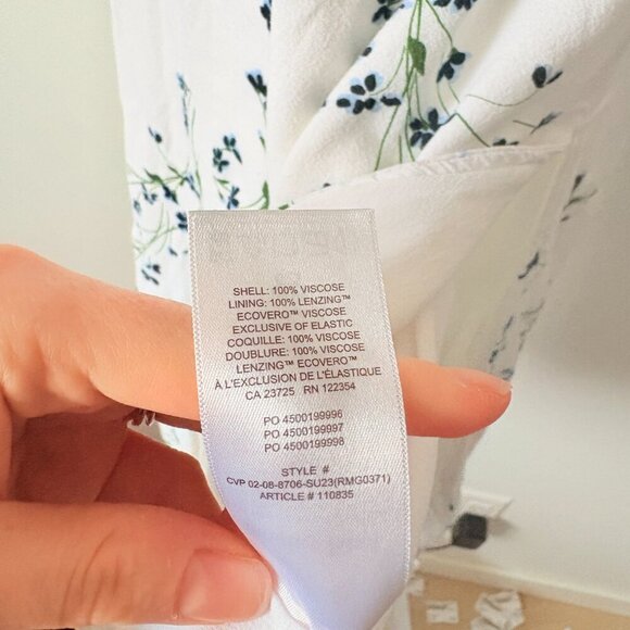 Aritzia Sunday Best Viola Bustier Midi Dress White Sail Blue Size Medium - Picture 9 of 9